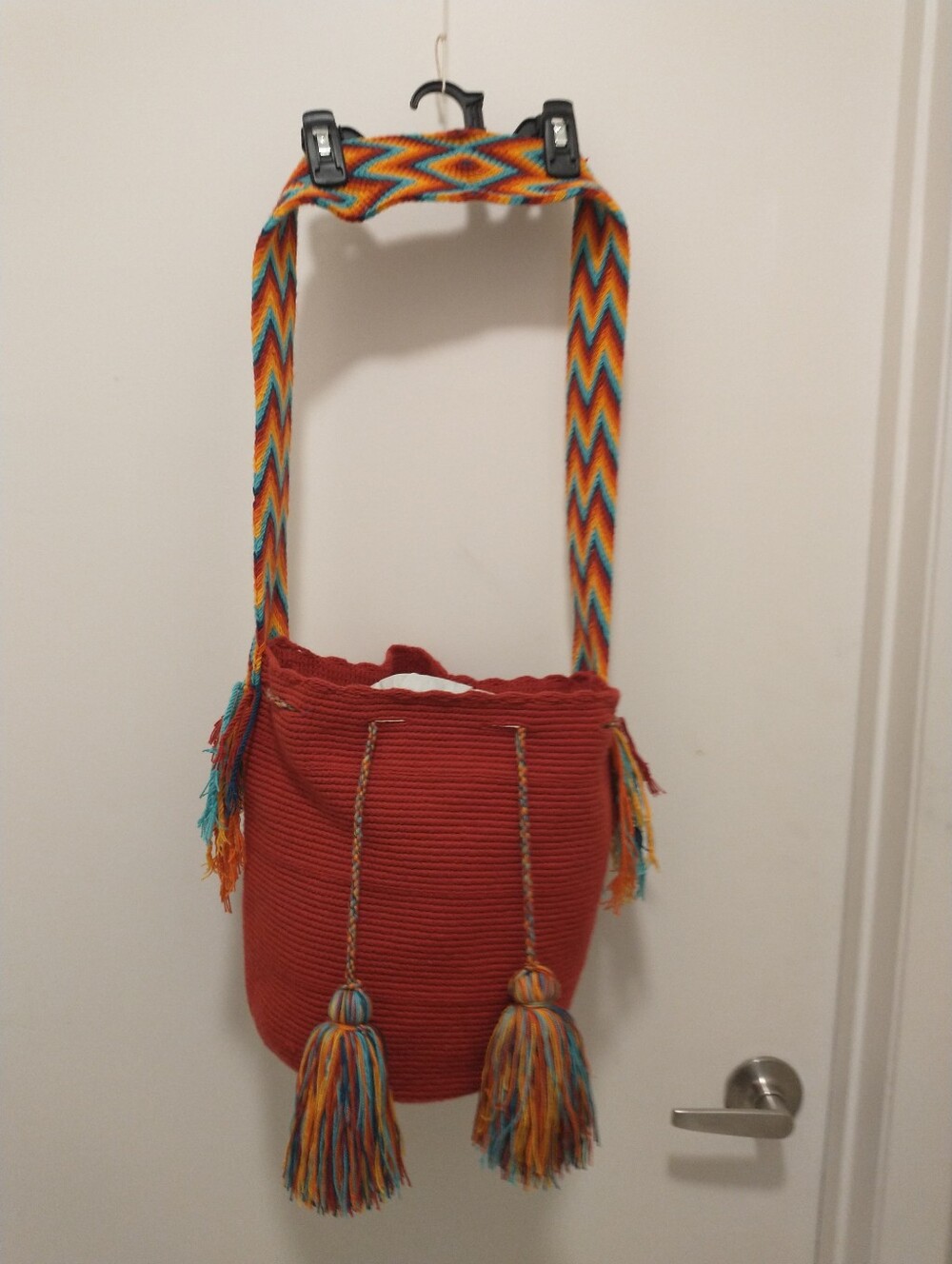 Wayuu Mochila  Women's bag Multi Color hand-woven Colombian indigenous tribe